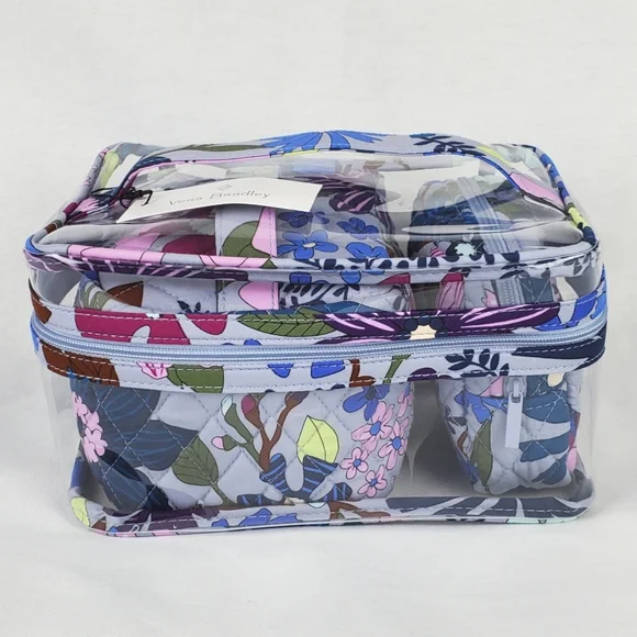 πHP~4/24π Vera Bradley 3 Piece Cosmetic Set in Bengal Lily NWT - Picture 2 of 12